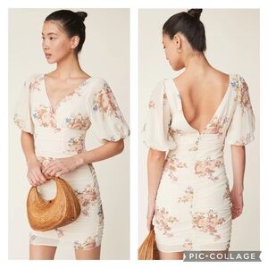 LPA Blush Bouquet Floral Style 694 Dress Size Small